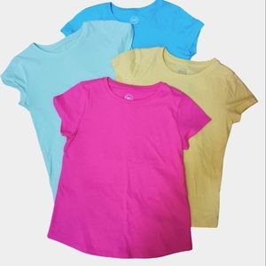 Wonder Nation girls tees, Size M (7/8), lot of 4